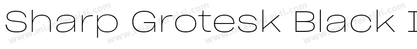 Sharp Grotesk Black Italic 24字体转换